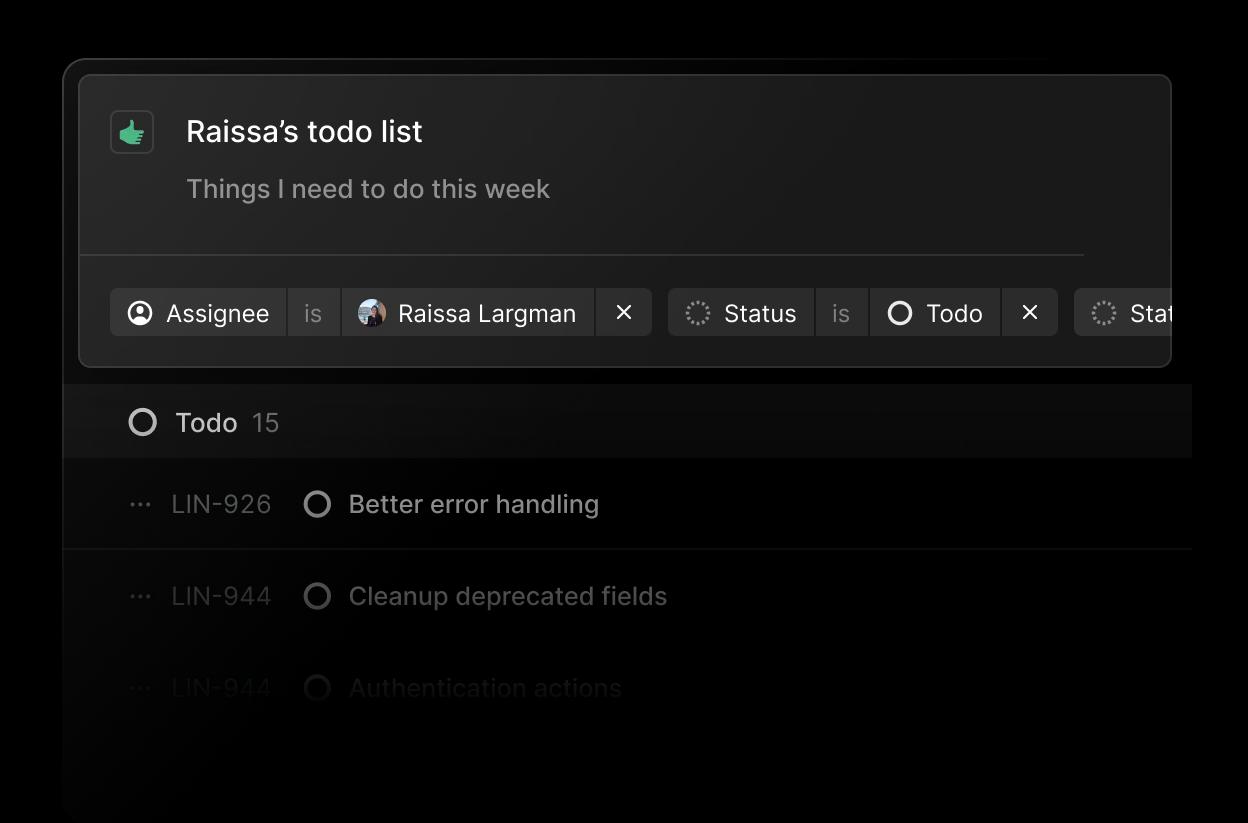 Organized Team Views